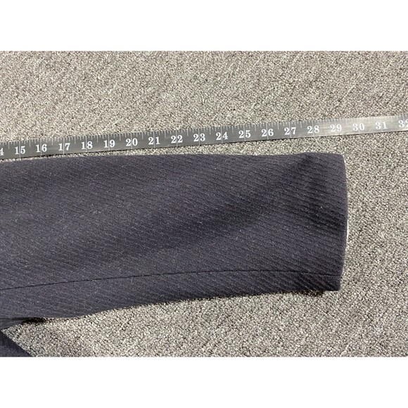 Banana Republic Jacket Womens Large Black Wool Blend Pea Coat Double Breasted - Picture 8 of 12